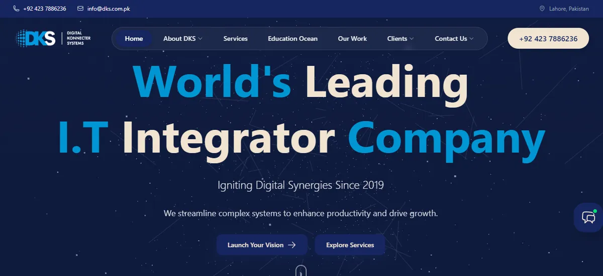 Digital Konnecter Systems website screenshot